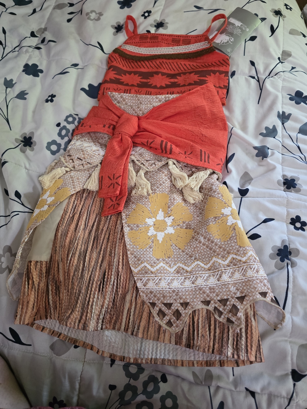 Disney Moana dress Red and Yellow High-Low Boho Skirt